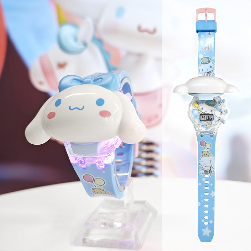 Kids' watch - cute sanrio design: cinnamoroll, kuromi - luminous, musical, cartoon electronic watch - perfect gift for girls