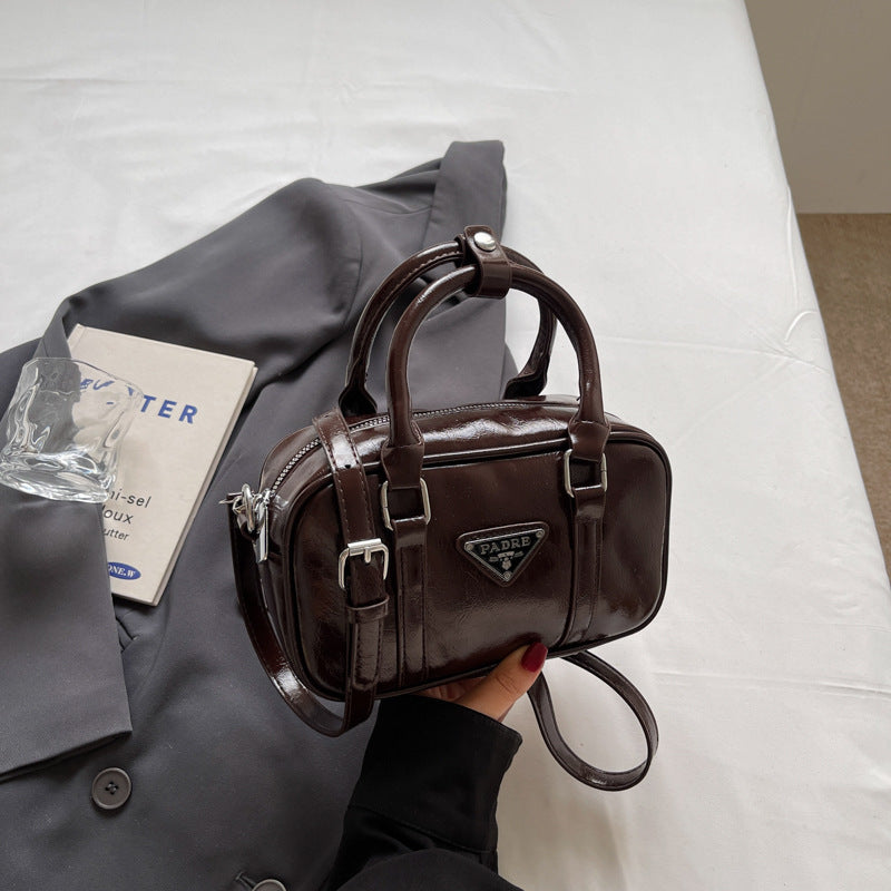 Retro handbag bag women's fashion new versatile bowling pillow bag  explosion shoulder messenger bag women's bag