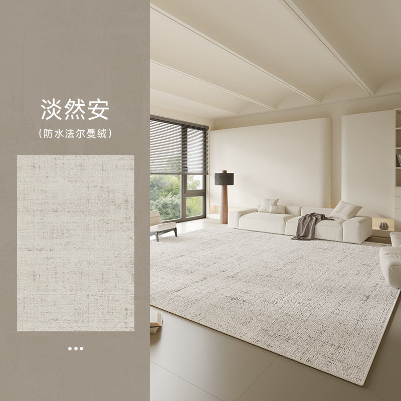 Distribute living room carpets  new style no-wash and wipeable sofa cream style waterproof bedroom bedside high-end floor mat