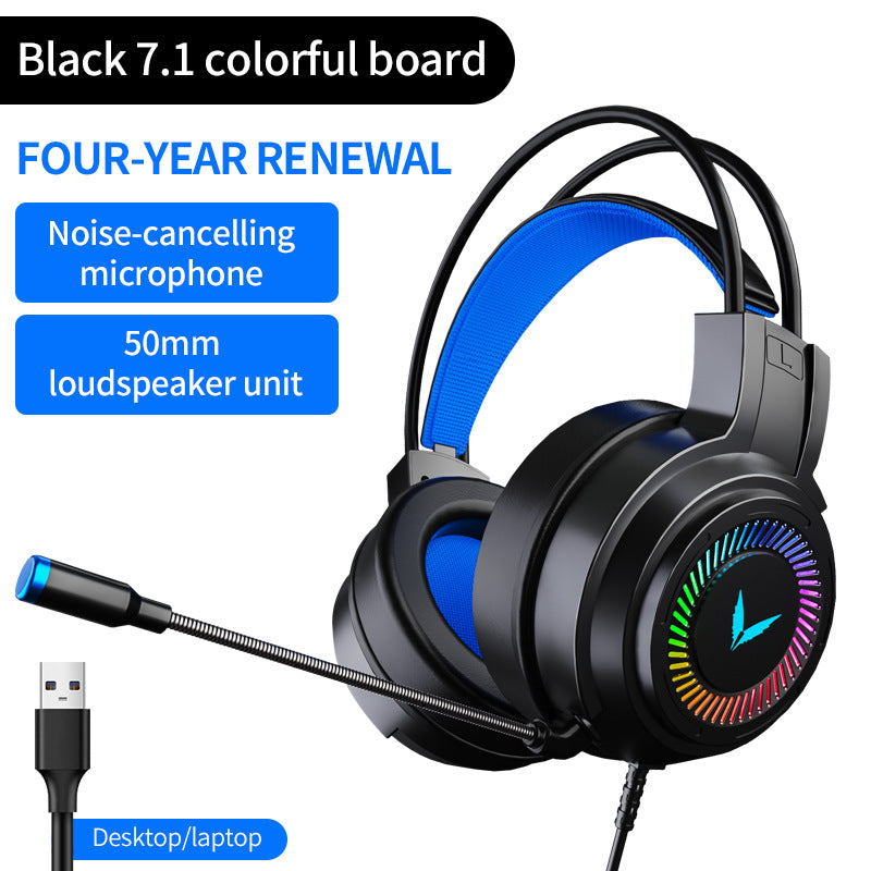 G60 gaming headset - wired 7.1 channel esports headphones for pc and laptop - perfect for pubg and other online games