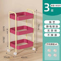 Influencer-style rolling cart shelf - home use, kitchen, bedroom, snack rack, living room multifunctional storage organizer - wholesale