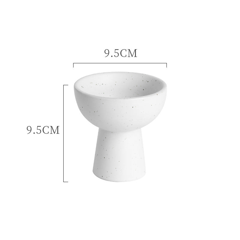 Japanese retro ceramic ice cream cup - stylish & unique ice cream bowl - creative dessert & pastry display plate - perfect for restaurants & home use