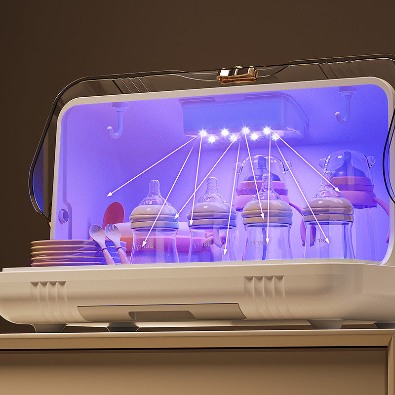 Bottle storage box Sterilizer Drain drying cabinet Dust-proof household tableware Baby household baby water cup rack