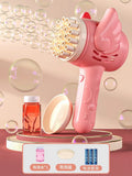 Bestselling 23-hole angel bubble machine electric gatling bubble gun - boxed set for kids, night market stalls, and wholesale
