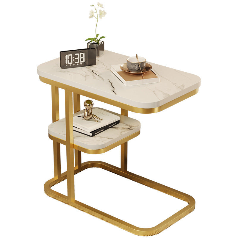 Sofa side table Mini small coffee table Living room Modern side cabinet Side cabinet Balcony storage Small table Light luxury square corner table