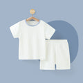 Baby short-sleeve pajama set - summer loungewear for boys and girls - toddler and child minimalist pajama set