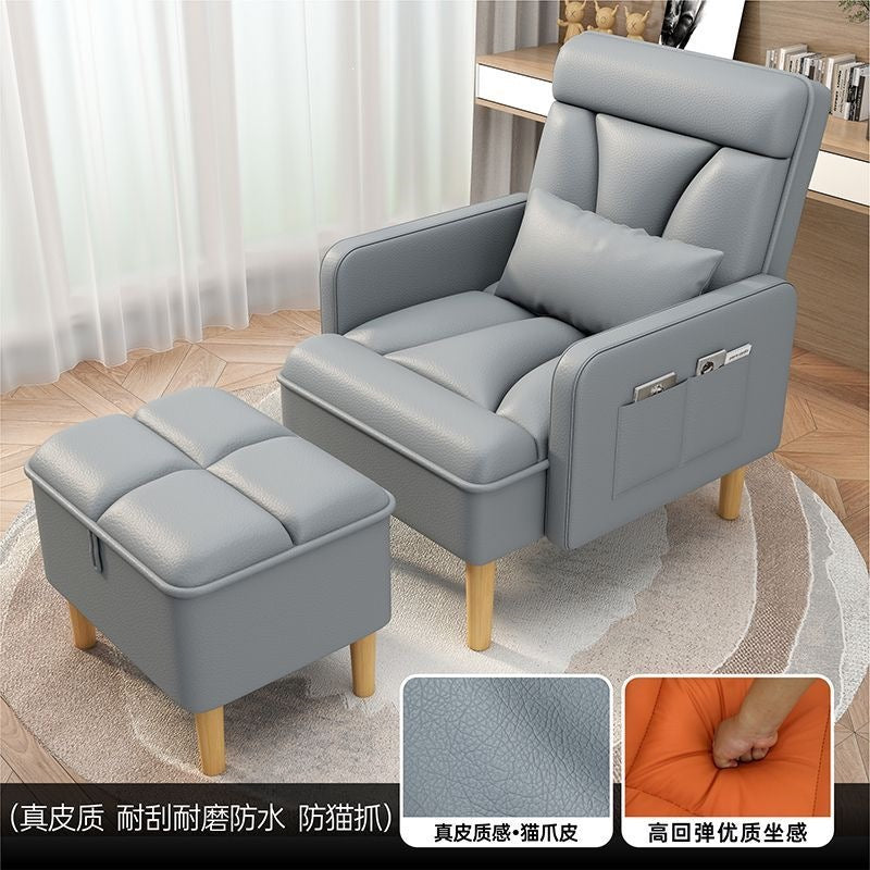 Bestselling single reclining sofa: comfortable lounger for living room, bedroom, balcony, office - perfect for napping or using as a computer chair