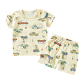 Kids' short-sleeve and shorts set - toddler & children's summer pure cotton underwear - boys' & girls' crew neck t-shirt