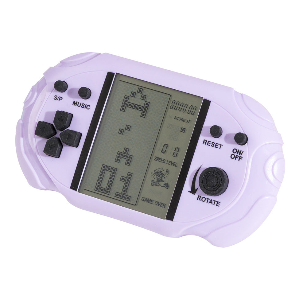 New large-screen tetris game console - classic arcade game for kids - handheld electronic toy