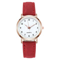 Women's luminous digital retro nubuck leather casual quartz watch - night glow vintage style