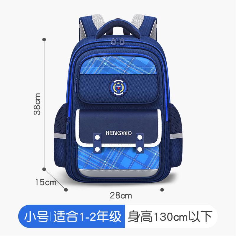 Factory direct hengwo new school backpacks, grades 3-6, double shoulder straps, back pain relief, large capacity elementary school backpack