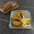 304 industrial style dessert tray outdoor snack plate camping creative retro tray dessert plate square snowflake grill