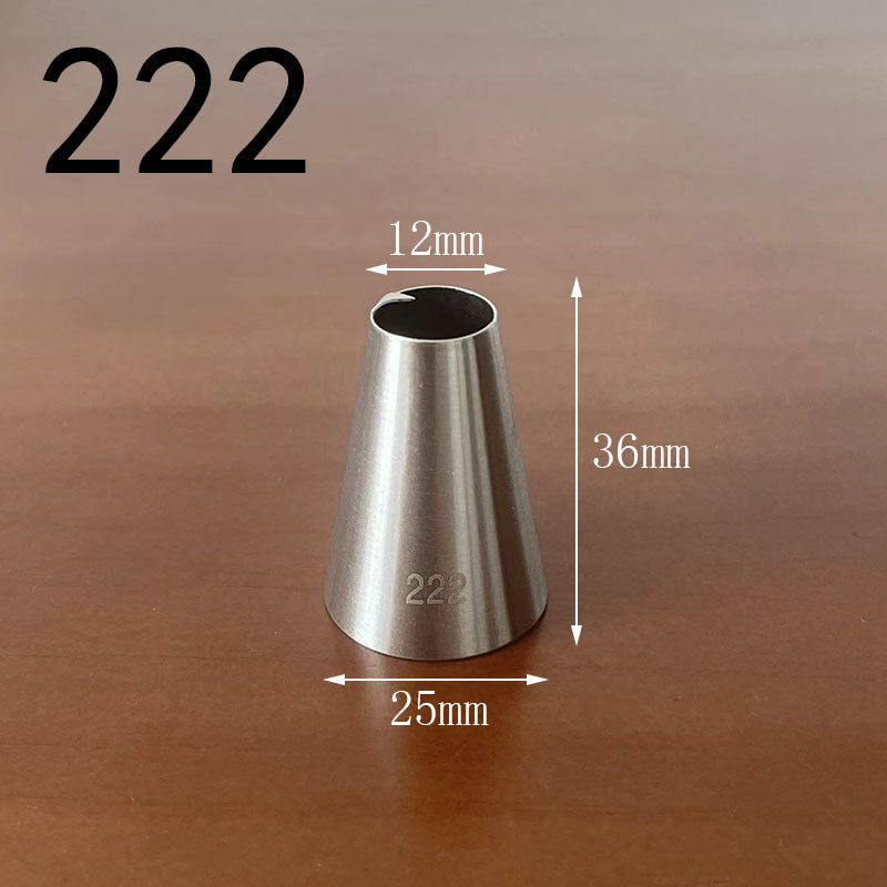 Medium decorating nozzle 1m#2d# seamless 304 stainless steel cream cake baking decorating tool in stock wholesale