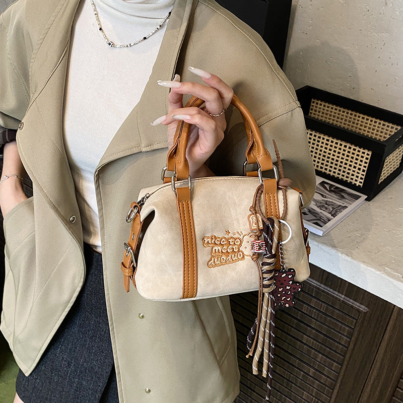Niche styleretro pillow bag 2025new arrivalfall and winterfashion leopard print handbag classy cartoon shoulder crossbody bag