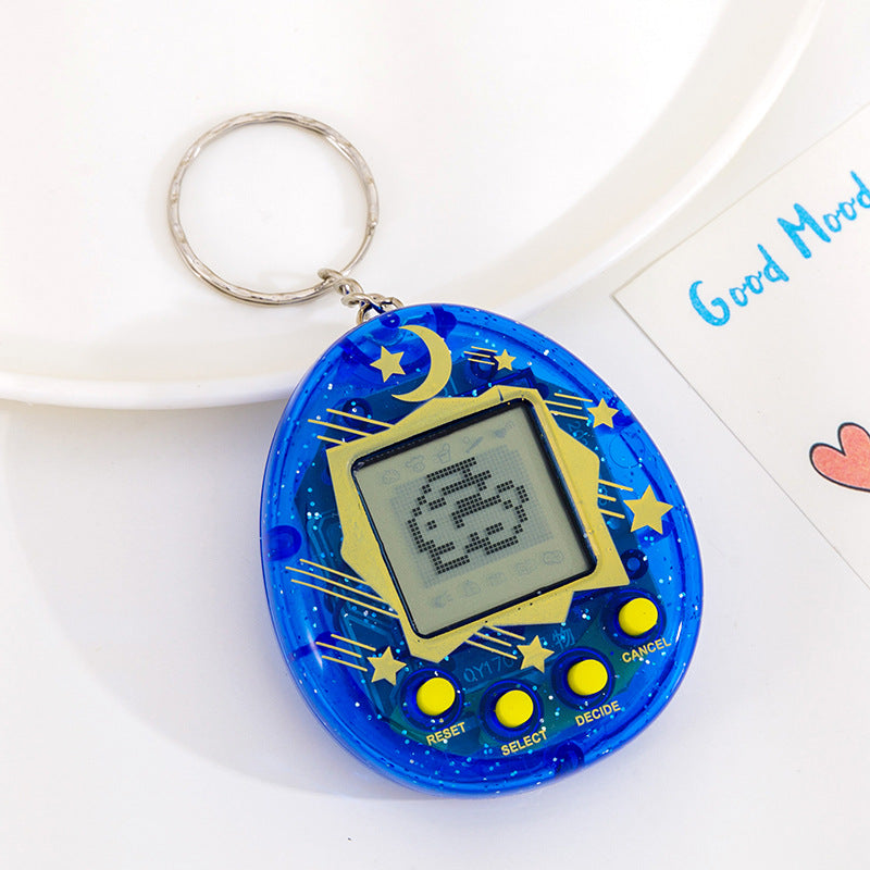 Hot-selling electronic pet toy for export: mini virtual pet game console keychain