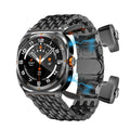 Flagship qinglong black steel - headphones & watch dual call