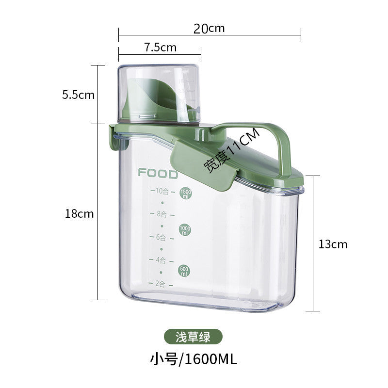 Rice bucket satchel sealed jar insect-proof moisture-proof sealed kitchen storage box grain bucket pet cat food dog food bucket
