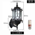 Wall lamp outdoor waterproof european style retroled creative outdoor balcony aisle corridor staircase house courtyard lighting