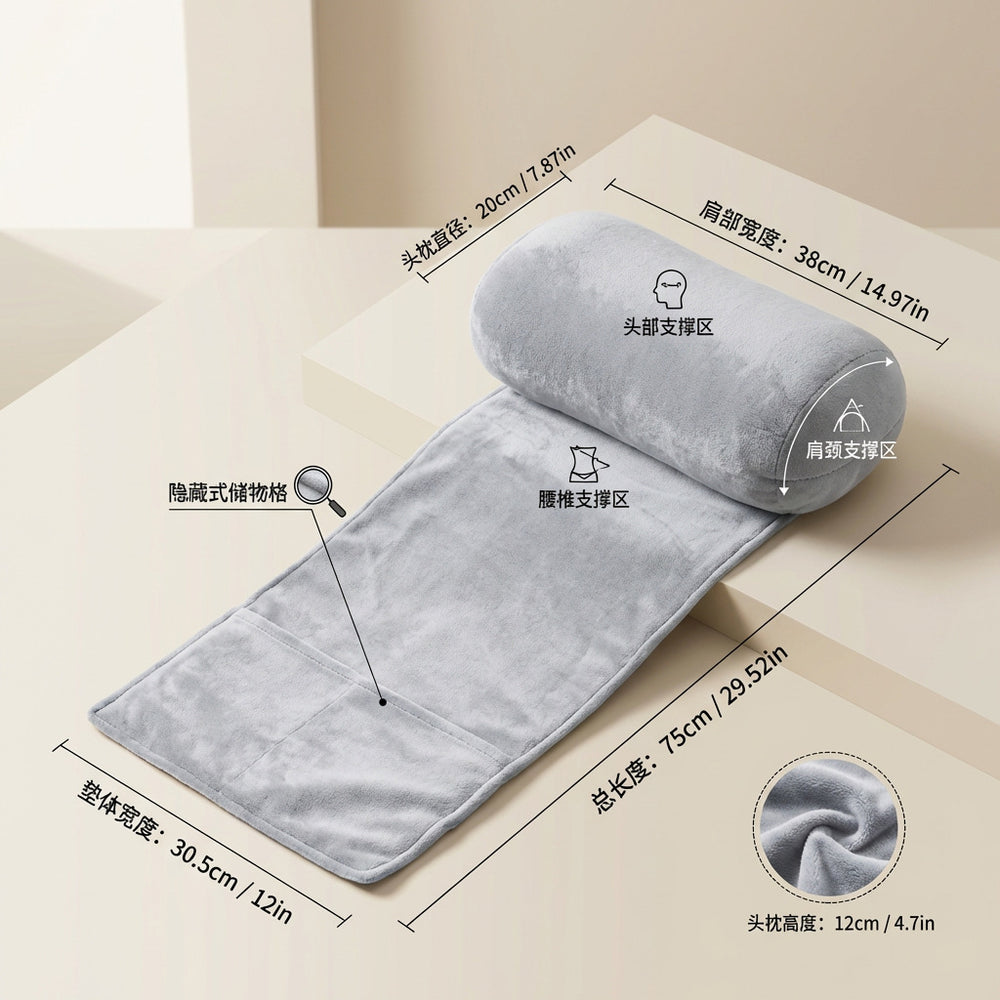 Ergonomic pillow for recliners, side sleeper support pillow, neck and head care pillow, travel pillow