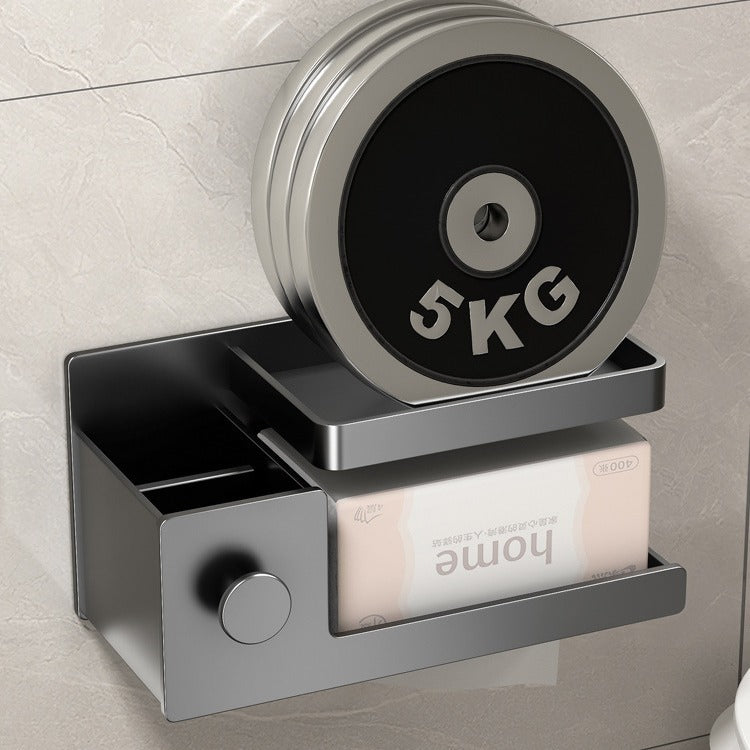 Direct sales space aluminum toilet tissue box toilet pumping carton non-punching bathroom rack wall-mounted toilet paper holder