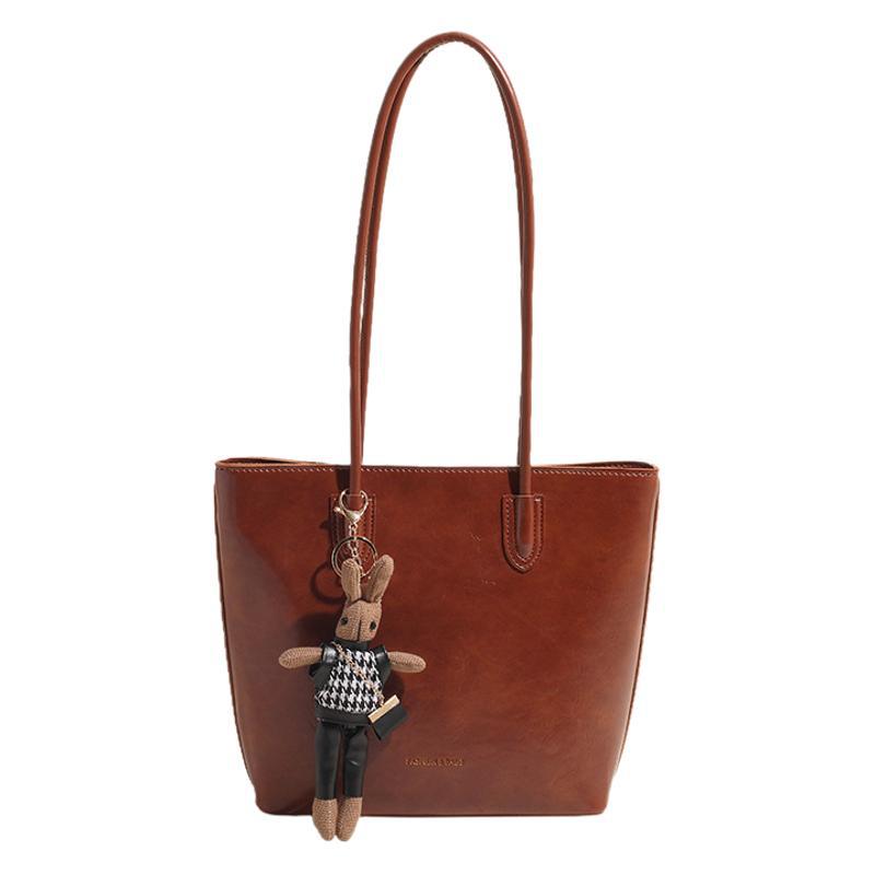 Simple retro tote bag women's 2025 new winter large-capacity versatile shoulder bag premium commuter bag