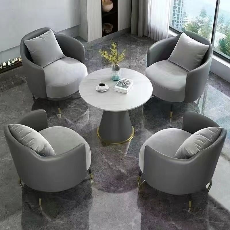 Hotel table and chair combination sales office reception table and chair shopping mall beauty salon casual single sofa coffee table combination