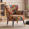 Single sofa colorful fabric sofa ethnic style sofa kids nostalgic living room bedroom small apartment wholesale lazy person