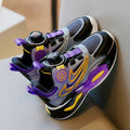 Boys' spring  new collection: rotating buckle kids' athletic chunky sneakers - breathable mesh for older boys