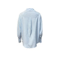 Shein independent station 1688  hot selling casual blue stripesprintingflap pocket pants shirt