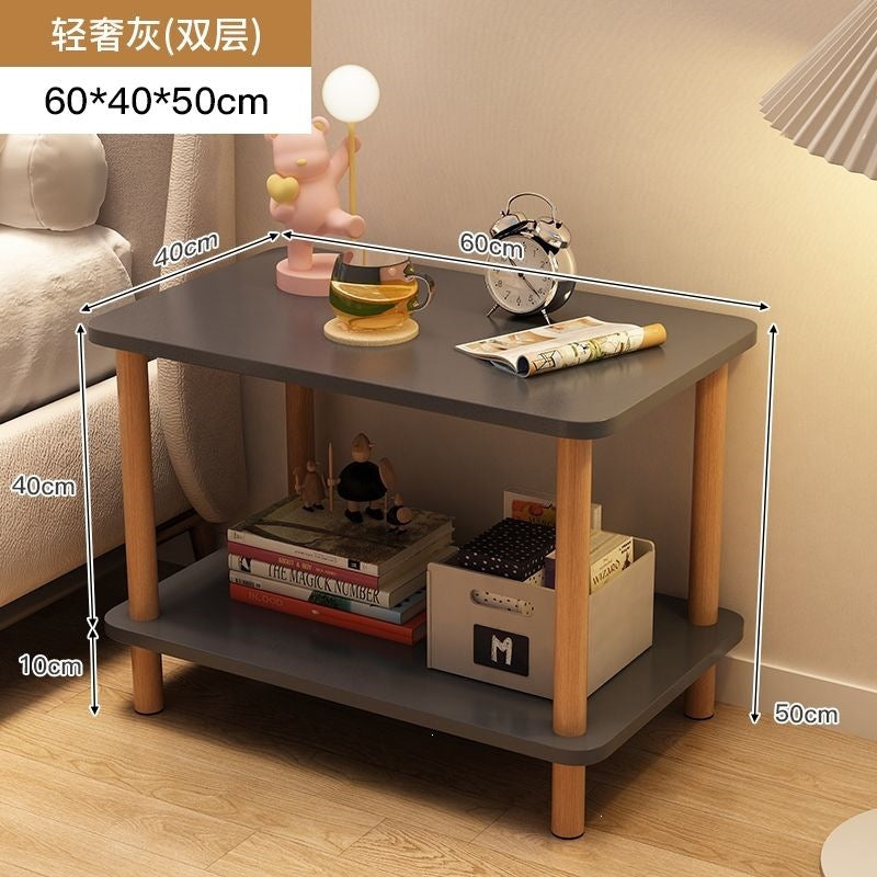 Bedside table bedside small table casual rental house small square table sofa side table bedroom simple for home storage rack