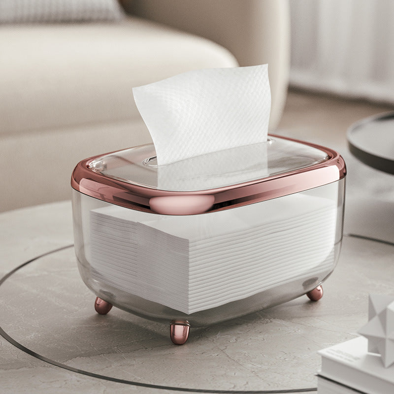 Tissue box for home, light luxury, living room, desktop, coffee table, restaurant, bathroom, multi-functional tissue box