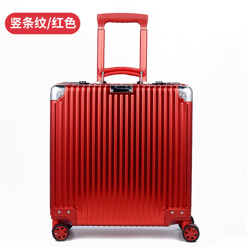All-aluminum magnesium alloy trolley case 18-inch boarding case 20-inch suitcase bag all-metal small suitcase password box