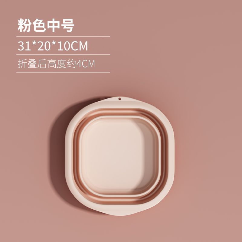 Collapsible washbasin - portable travel basin, thickened plastic basin, available in small and large sizes, perfect for home, dorm, and laundry use