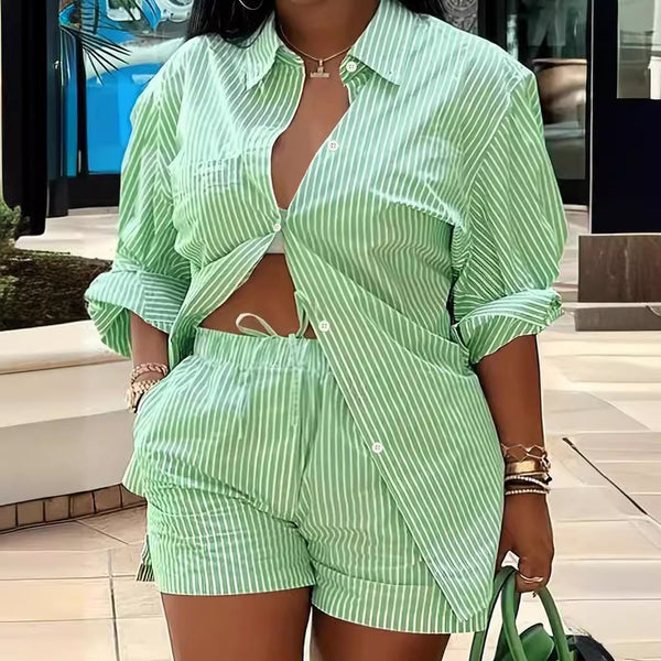 TW127 European and American women's clothing   fashion printing temperament commuting two-piece set   supply
