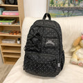 Korean style ins-style bowknot polka dot cute girly backpack - fresh & chic backpack for middle school and college girls