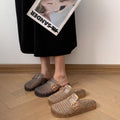 Flat sandals birkenstock shoes toe slippers women's thick solenon-slip half slippers soft sole loafers trendynon-slip portable