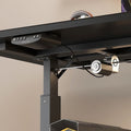 Electric adjustable desk - heavy-duty, reinforced legs - perfect for home office, gaming, study, and computer use