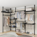 38 and 32 diameter overhead clothes hanger pole floor-standing bedroom wardrobe column-type dust-proof combination rental house wardrobe