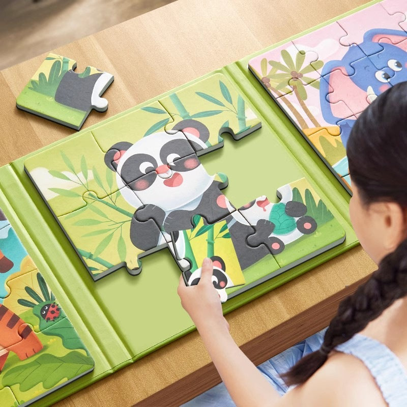 Advanced magnetic puzzle for 3-6 year olds - magnetic early education toy for toddlers, preschoolers, and children - educational puzzle for boys and girls