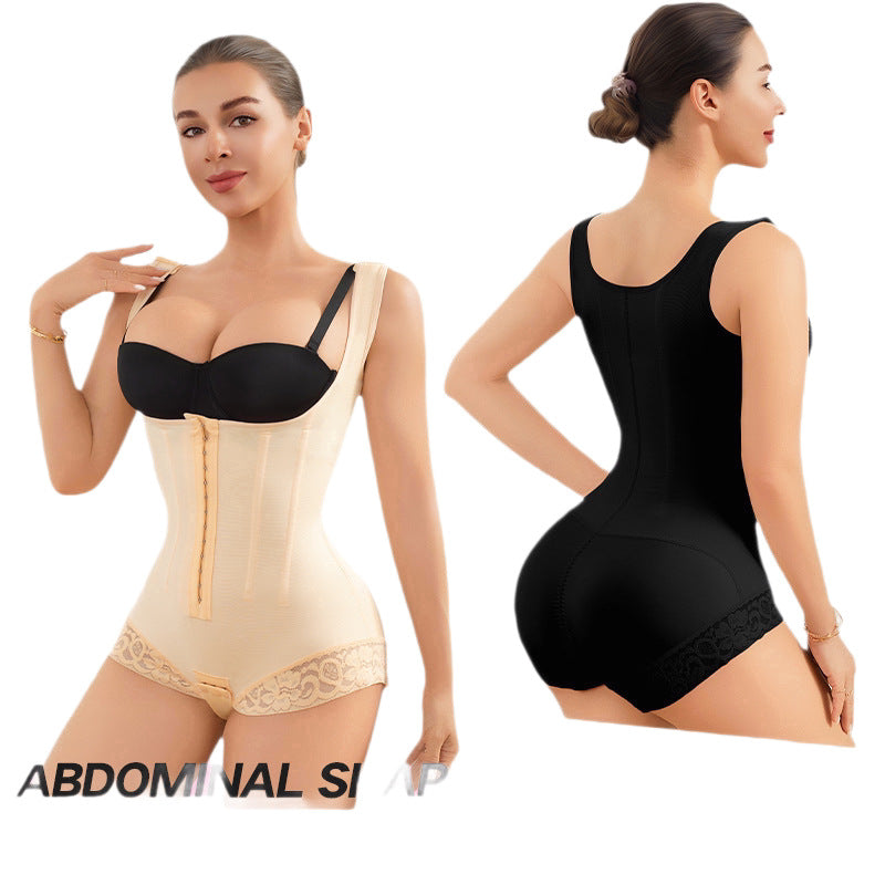 body shaping jumpsuit 9-bone breasted tummy control butt lift adjustment fashion waist butt lift tight corset