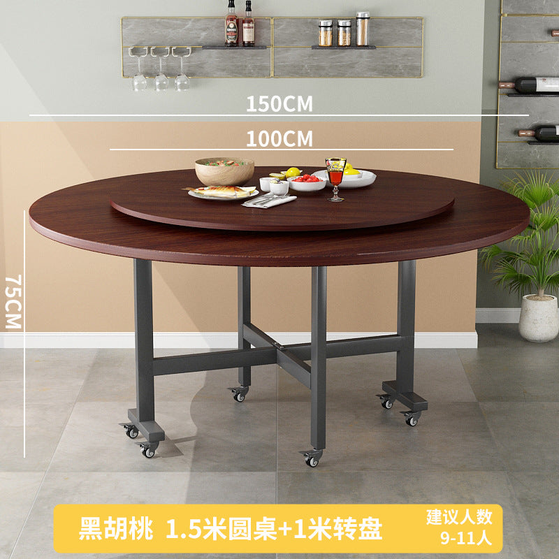 Dining table for homesmall apartment foldable table retractable dining table foldable large round table modern casual dining table