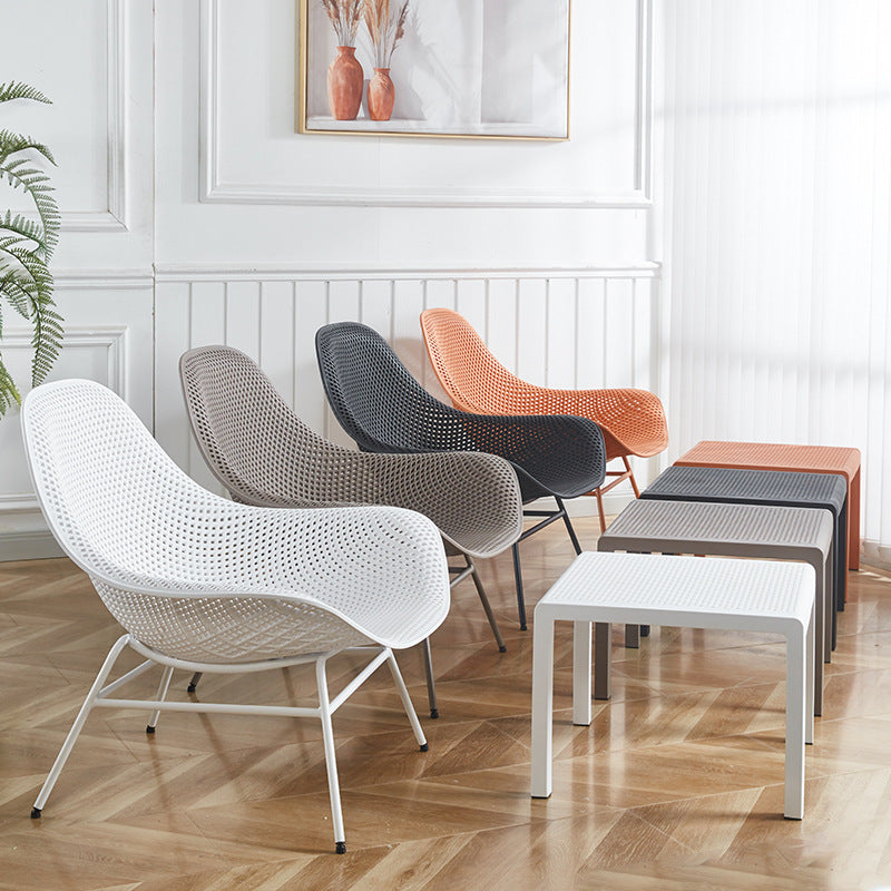Outdoor single sofa chair - waterproof, sun-protective, perfect for open-air balconies, lounging, beach, villas, courtyards, and nap time. breathable seating