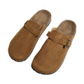 retro birkenstock shoes 2025 spring outwear fishing thick solenon-slip toe-cap half slippers women's soft bottom loafers