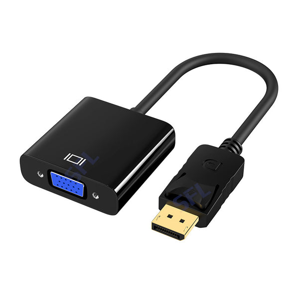 Display to VGA converter 1080P notebook to monitor, large DP to VGA adapter cable 1080P