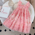 Girls' summer dress - butterfly fairy tutu dress for little girls - mesh princess dress