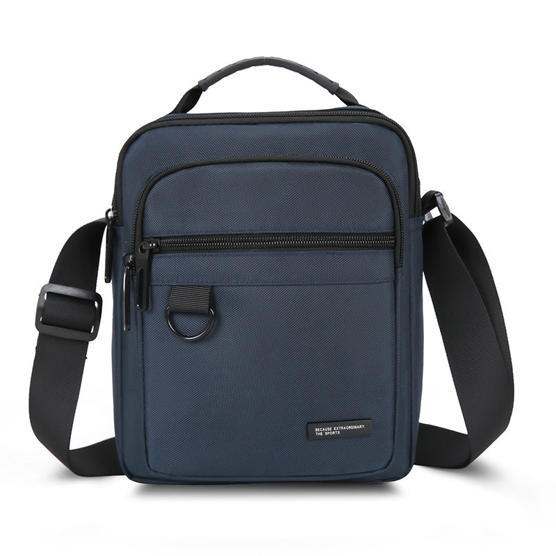 Men's bag 2024 new large-capacity multi-compartment shoulder bag business commute simple messenger bag fashion bag wholesale