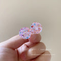 Korean style pink heart stud earrings - unique, stunning design, sweet, minimalist, versatile, and elegant earrings for women