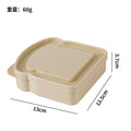 japanese style crisper plastic for homesuit toast wheat straw sandwich storage box outdoor portable lunch box