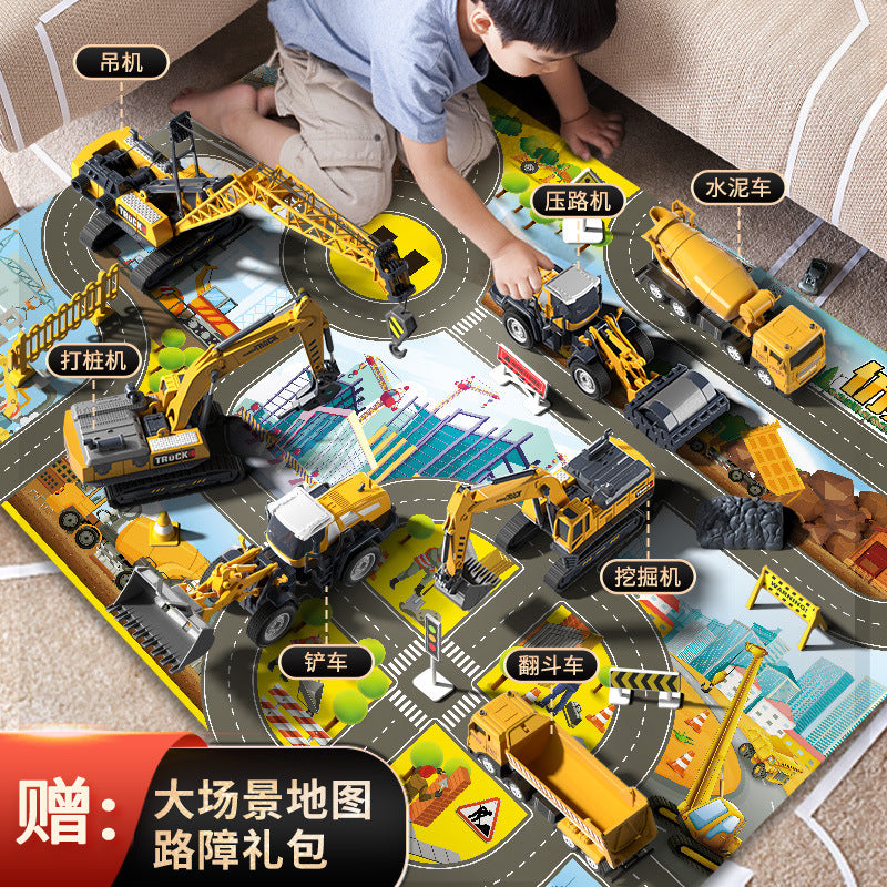 Bejies excavator alloy construction vehicle set model - toy bulldozer for boys & kids - birthday gift