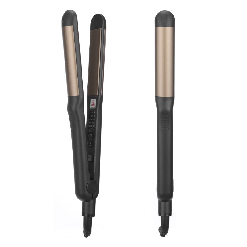 new model manufacturer temperature-controlled straight curling wet and dry hair salon straightening board straightener double-sided electric splint multi-function